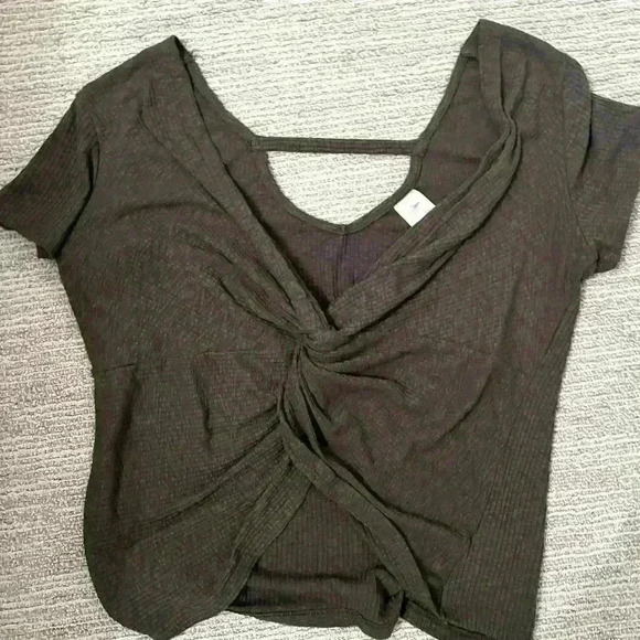 XXL Green twist top - Picture 1 of 4